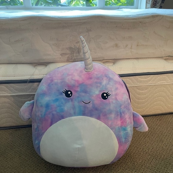 Squishmallows Hallie the Narwhal 12” Stuffed Plush